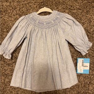 Blue Floral Kids Dress